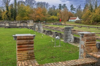 Ruins of the medieval 13th century Abbey of the Dunes, Abdij Ten Duinen, Cistercian monastery at