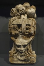 16th century top of sacrament tower at museum of Abbey of the Dunes, Abdij Ten Duinen, Cistercian