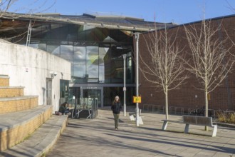 Exterior of the Forum building, Streatham Campus, University of Exeter, Exeter, Devon, England, UK