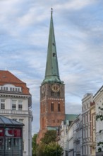 Tower of St Jacobi Church, consecrated in 1334 as the Church of Seafarers and Fishermen, Hanseatic