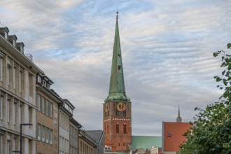 Tower of St Jacobi Church, consecrated in 1334 as the Church of Seafarers and Fishermen, Hanseatic