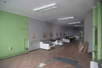 Abandoned hairdressing salon, Hanseatic City of Lübeck, Schleswig-Holstein, Germany