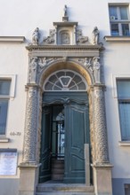 Tesdopf Portal, former wine shop, founded in 1678, today Praxen, Mengstr. 66-70, Hanseatic City of