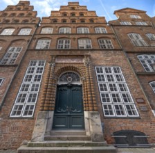 The Schabbelhaus, a Renaissance building, the entrance portal with terracotta decoration, built in