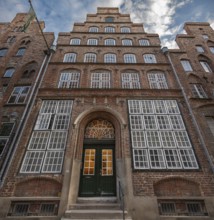 Historic house with Renaissance cask built around 1560, Mengstraße 27, Hanseatic City of Lübeck,