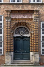 Renaissance entrance portal with terracotta decoration of the Schabbelhaus, built in 1558, renewed