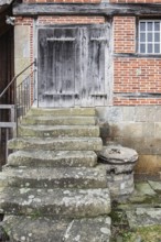 Entrance to the Prince-Bishops' Kornwassermühle in Nienborg, Heek, Münsterland, North