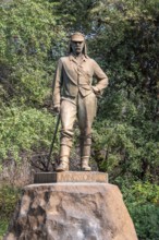 Statue of David Livingstone, near Victoria Falls, Zambezi, Zimbabwe