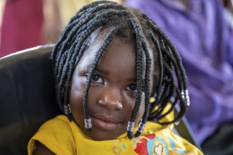 Portrait, young girl, local, Caprivi Strip, Namibia