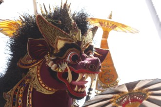 Combustion ceremony (Ngaben), preparation at the cremation site, Ubud, Bali, Indonesia