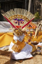 Combustion ceremony (Ngaben), preparation at the cremation site, Ubud, Bali, Indonesia