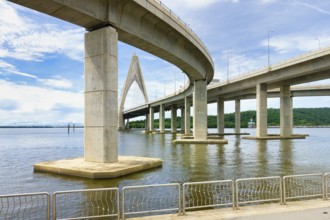 30 km long Temburong Bridge, also known as the Sultan Haji Omar Ali Saifuddien Bridge, Bandar Seri
