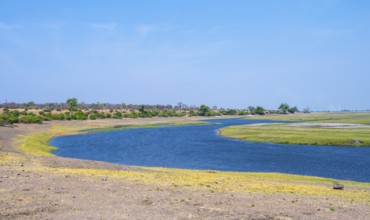 Landscape with Chobe River, Ihaha, Chobe National Park, Botswan