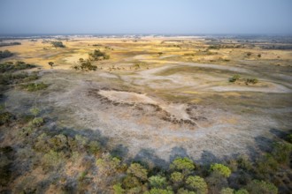 Landscape, aerial view of the Okavango Delta, near Maun, Okavango Delta, Botswana