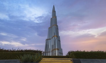 UAE, Dubai panoramic skyline view