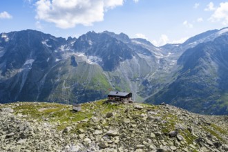 Mountain lodge Bergseehütte, Göscheneralp, Canton of Uri, Switzerland