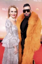 Tatiana Makarova and Harald Glööckler at the Cirque du Soleil Alizé world premiere at the Berliner