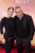 Tim Wilde and guest at the Cirque du Soleil Alizé world premiere at the Berliner Theater am