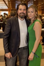 Daniel Fehlow and Jessica Ginkel at the Cirque du Soleil Alizé world premiere at the Berliner