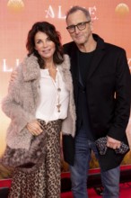 Gerit Kling with man Wolfram Becker at the Cirque du Soleil Alizé world premiere at the Berliner