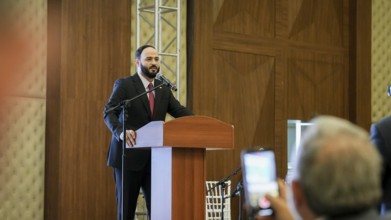 Gaziantep, Turkey – November 20, 2025: Aleppo Governor Azzam Al-Ghareeb paid an official visit to