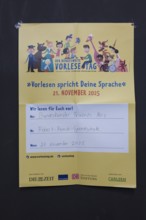 Announcement of the reading by Federal Chancellor Friedrich Merz at the nationwide reading day at