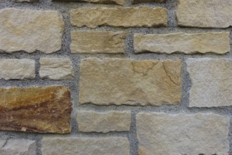 Natural stone wall, wall background, allover pattern, structure, Germany