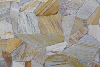 Natural stone with different grain, wall background, allover pattern, structure, Germany