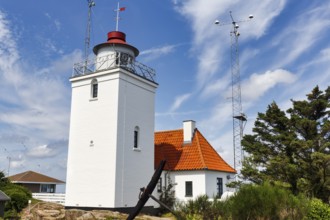 Hammer Odde Fyr, lighthouse, Cirrus, Hammerknuden, Allinge, Bornholm, Denmark