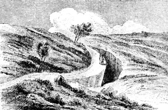 Deep crevices formed in the earthquake of 1783 near Monte Sant'Angelo, Puglia, Italy, mountain