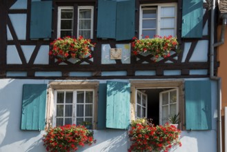 Timbered house, La Petite Venise, Krutenau district, Old Town, Colmar, Alsace, France