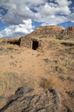 Cisco, Utah - A miner's dugout cabin from the early 1900s remains along the Colorado River in