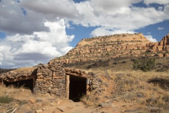 Cisco, Utah - A miner's dugout cabin from the early 1900s remains along the Colorado River in