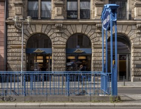 Entrance to the currently closed and former Friedrichstraße subway station, provisionally renamed