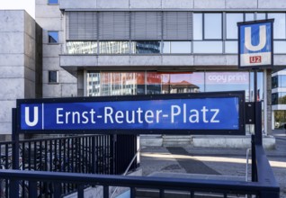 Entrance to subway line U2 at Ernst Reuter Platz, Berlin, Germany