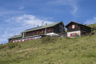 Brauneck-Hütte, Gipfelhaus, Berggaststätte, Brauneck, Bavarian Prealps, Isarwinkel, Lenggries,