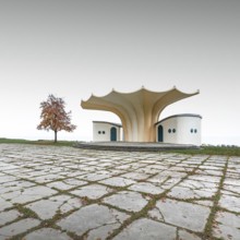 Music Pavilion or also known as Kurmuschel, is a building on the Kurplatz in Sassnitz and was