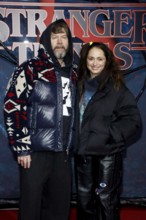 Rea Garvey and Josephine Garvey at the Stranger Things fan event in Hangar 7 at Tempelhof Airport