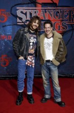 Riccardo Simonetti and Nico Stank at the Stranger Things fan event in Hangar 7 at Tempelhof Airport