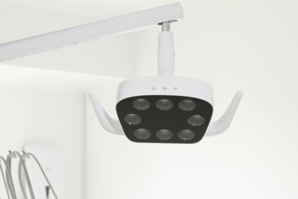 Shadowless dental lamp, dental clinic, no people