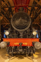 Legendary steam locomotive with the number 1135, Eisenbahnmuseum, Augsburg railway park,