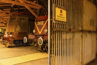 Legendary Italian locomotive E 636 and the historic electric locomotive 3602 of the 1st generation,