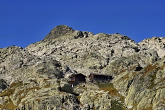 Mountain Hut, Refuge du Lac Blanc, Chamonix-Mont-Blanc, Haute-Savoie, France