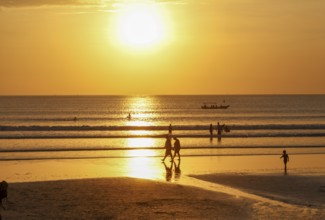Sunset on Kuta Beach, Bali, Indonesia