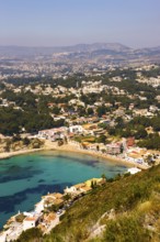 Top view, bay, Moraira, Costa Blanca, Spain