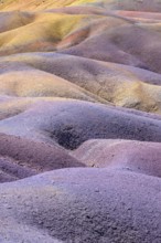 Colourful, wavy landscape in pastel colors with earthy tones and fascinating textures. Africa, East