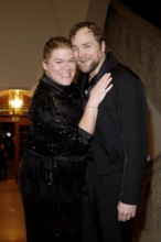 Gisa Flake and Knud Riepen at the eighth GÖTZ GEORGE PRIZE ceremony at the Kaiserin-Friedrich-Haus