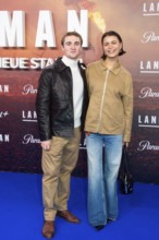 Luis Vorbach and Tomomi Themann, LANDMAN, red carpet for the European premiere of the 2nd season of