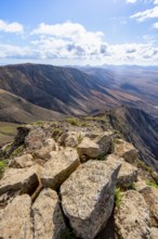 Castillejo viewpoint, view from the Risco de Famara Cliff, Lanzarote, Canary Islands, Spain