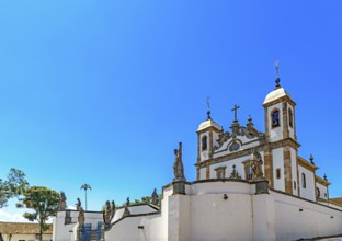 Sanctuary of Bom Jesus de Matosinhos and sculptures of the twelve prophets by Aleijadinho in the